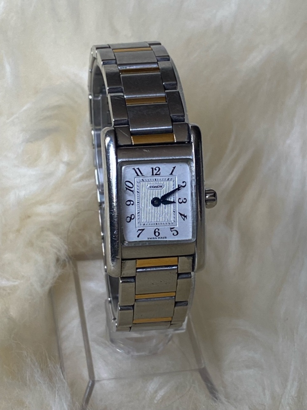 Coach Two-Tone Silver and Gold Women’s Bracelet Watch